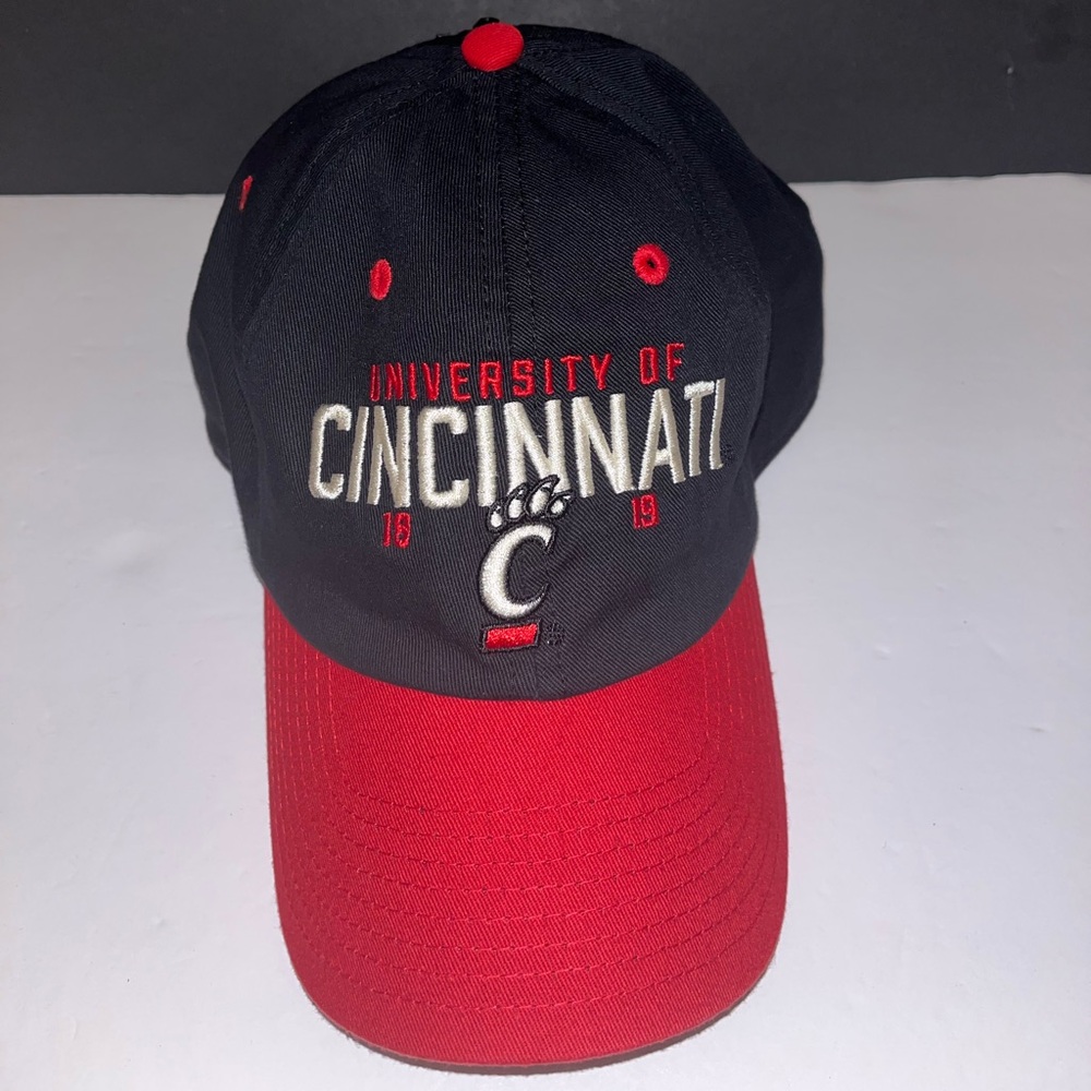 University of Cincinnati Two-Tone Red & Black Baseball Cap
